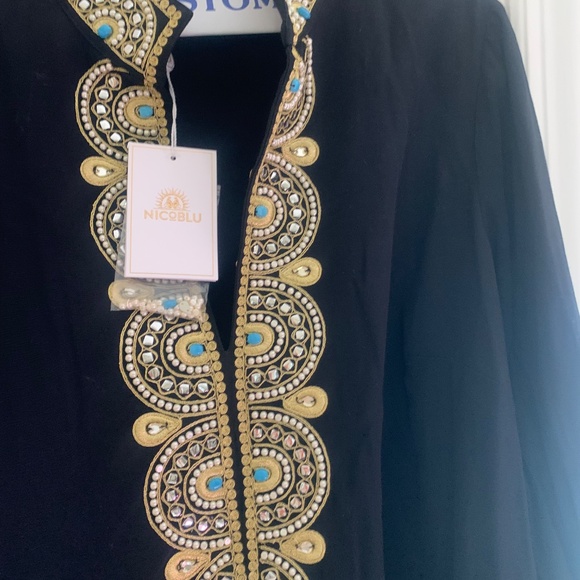 NicoBlu Black embellished tunic - Picture 5 of 8